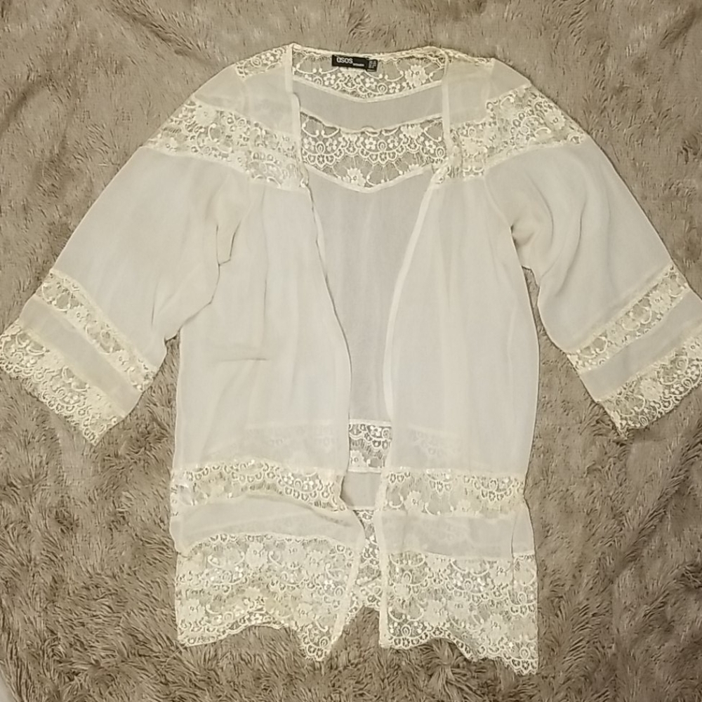 ASOS Cream Lace Kimono